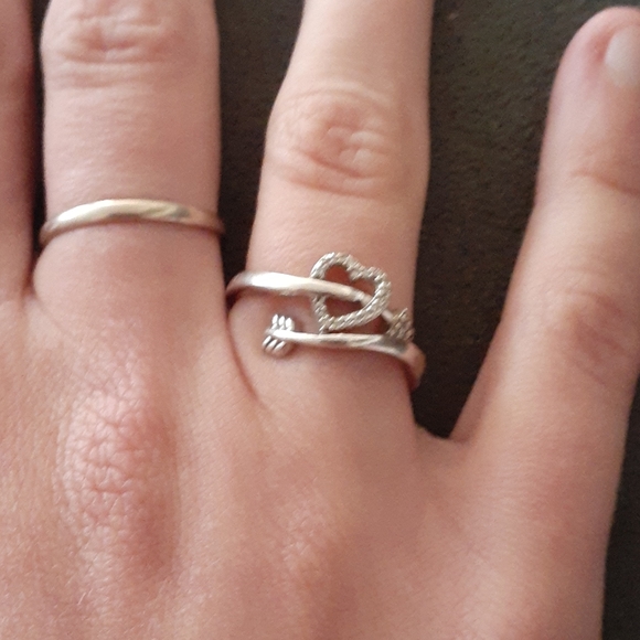 Silver heart ring - Picture 3 of 3